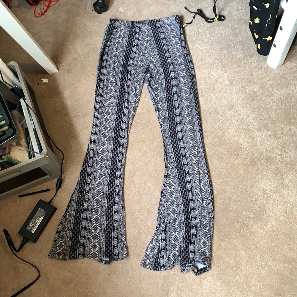 flowy soft bell bottom leggings